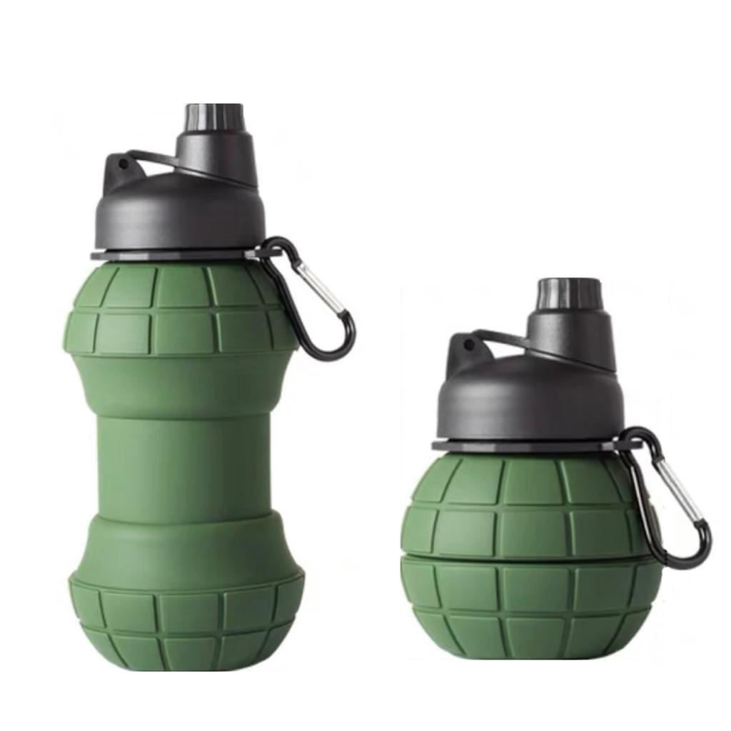 550ML Silicone Foldable Water Bottle Portable Sports Fitness Water Cups Creative Drinking Bottle Outdoor Travel Drinkware