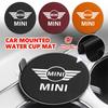 2 szt. Zamszowy Podkładka pod Kubek Samochodowy Uchwyt na Napoje Mata Antypoślizgowa Do MINI Cooper R55 R56 R57 R58 R59 R60 R61 JOHN COOPER WORKS