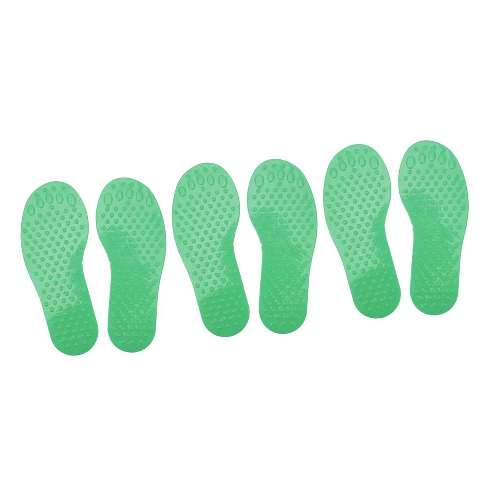 3 Pairs   Marker PVC Colorful Foot Shaped Training Pad Toy for Indoor Outdoor