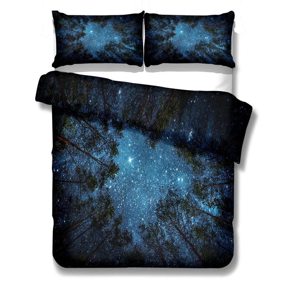 Fallen Leaves Forest Duvet Cover Set UK Single Double Queen US Twin Full King Size Bed Linen Set
