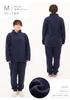 SUIMIN CARE Women's and Men's Unisex Cotton-Lined Fleece Pajamas, Long Sleeve, Solid Color, Winter, Sizes XS, S, M, L, LL (S, Navy)