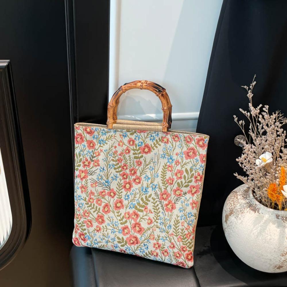 

Canvas Tote Bag Large Capacity Top Handle Bag Comfortable and Versatile Shoulder Bag Women Korean Style Fashion Lunch Bag