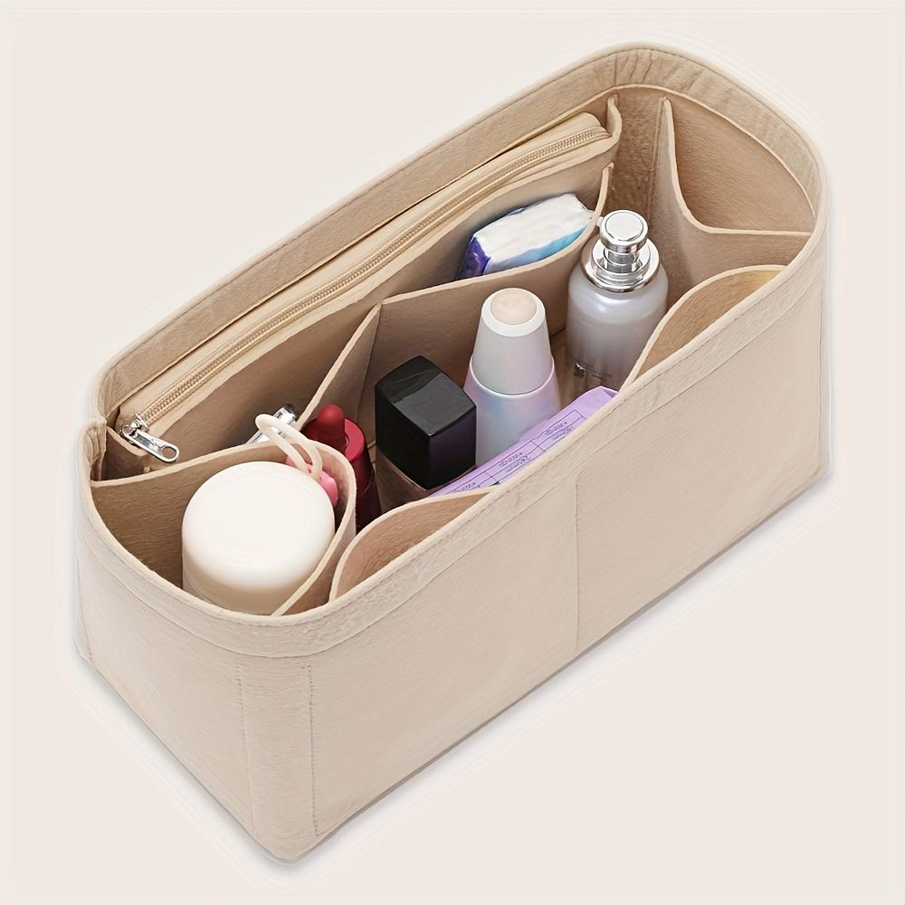 

Ultra-Light Space-Saving Bag-in-Bag Organizer, Compact Multi-Functional Insert Lining Bag for Handbags & Daily Travel Use бежевый