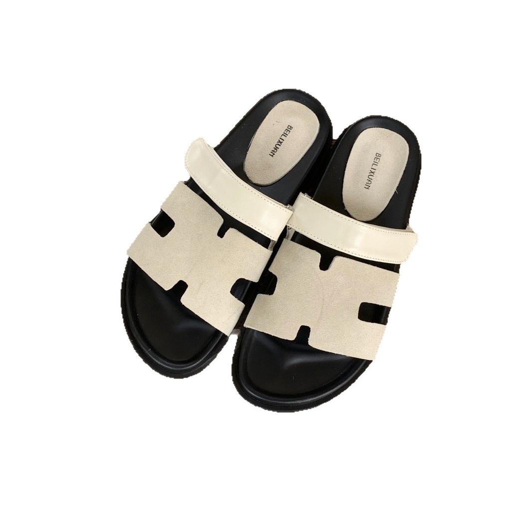 Känslan av att trampa i skit tjock sula kardborreband läder andra farfar tofflor dam sommar slapp stil inte trötta fötter vardagliga strand sandaler