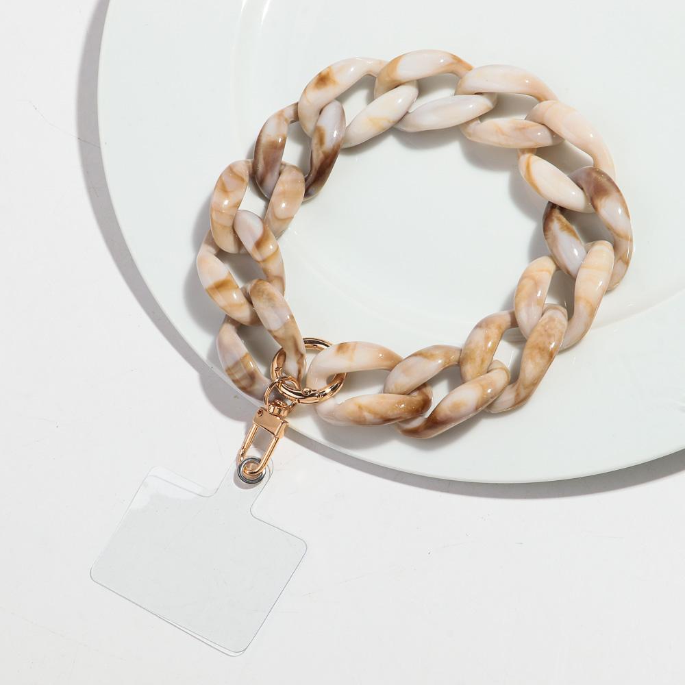 Trendy Chunky Link Acrylic Phone Chains for Women Colorful Mobile Phone Chain Strap Lanyard Jewelry Anti-Lost Accessories Gifts