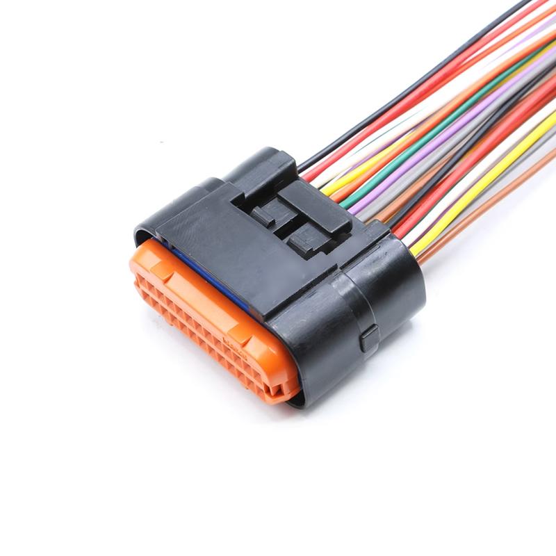 JAE type automotive waterproof connector MX23A12SF1 MX23A26NF1 PCB board end harness plug pin end