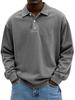 Men's 2025 Versatile Long-Sleeve Button-Down Polo Shirt