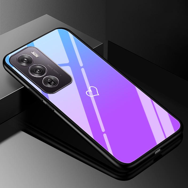 Für OPPO Reno12 Reno 12 Pro 12Pro Hülle Abdeckung Hartglas Hüllen für OPPO A60 4G / realme c61 4G Harte Rückseite Bumper Für Reno 12