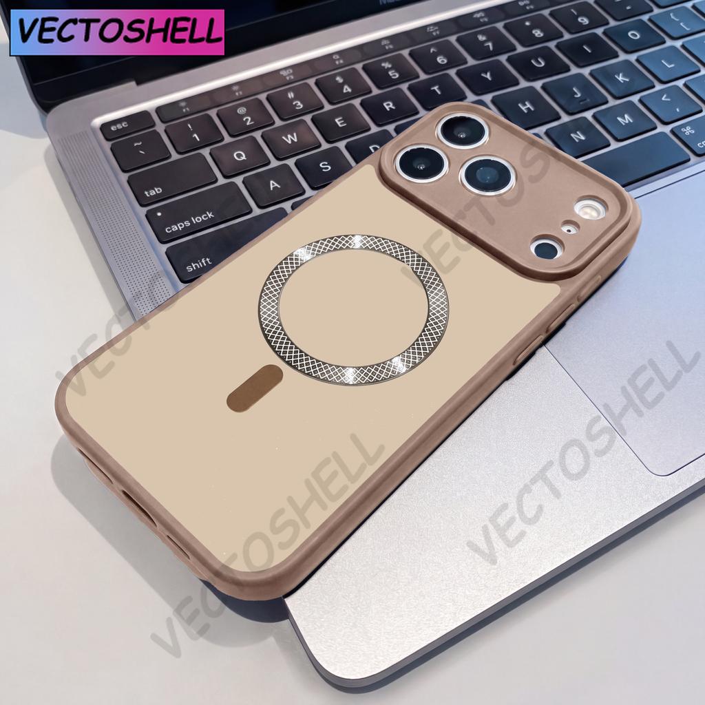 For iPhone17 ProMax Matte Magnetic Phone Case Fashionable ins-Style Cover For iPhone 17 16 15 14 Plus 13 12 11 Pro Max Cases