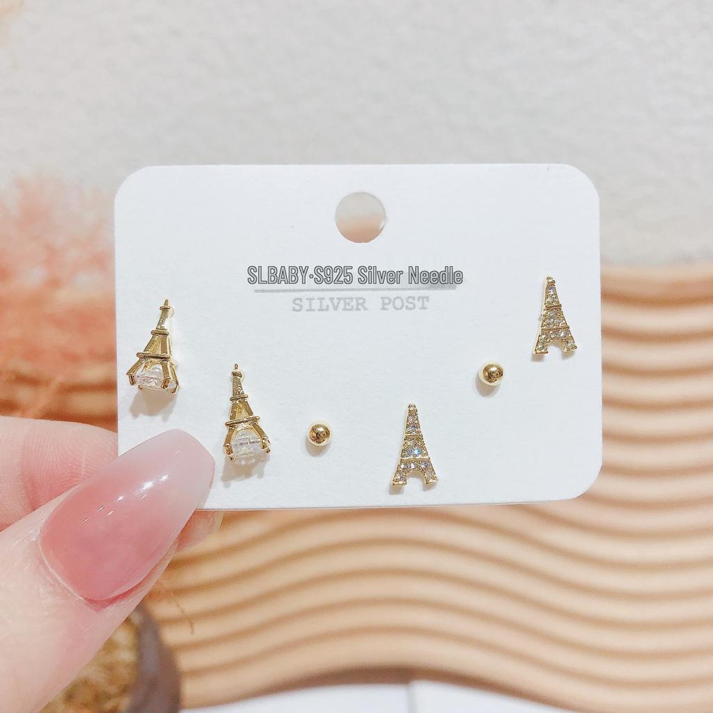 2025 S925 Sterling Silver Stud Earrings: Women's Light Luxury Cold Style Niche Metal Design