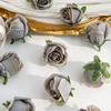 Artificial Flowers Silk Roses Head Home Wedding Dress Decor Festival Party DIY Display Boxes Craft Headdress Hotsale Accessories
