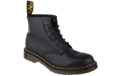 101 Nappa, Unisex Black Bovver Boots