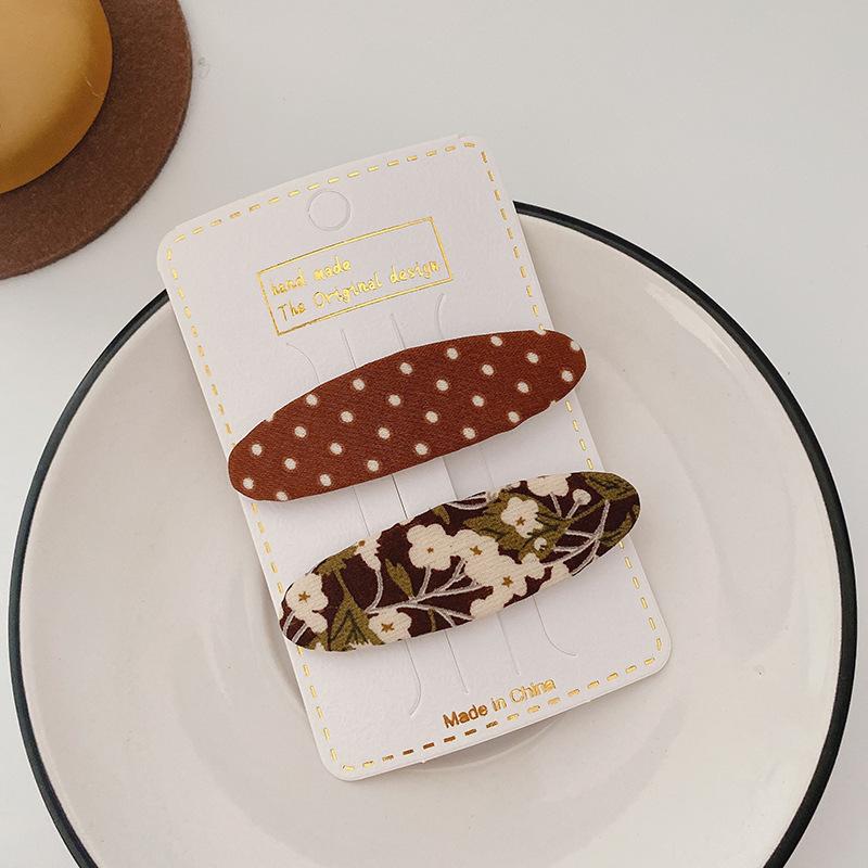 Autumn Coffee Color Cartoon Princess Hairpins Children Girl Kid Baby Hair Clip Barrettes Accessories Hairclip Headwear Headdress