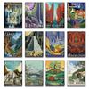 Tolkien Wall Art Canvas Painting Wall Pictures Middle Earth Landscape LOTR Posters Groovy Prints  Funky  Canvas Painting Gift