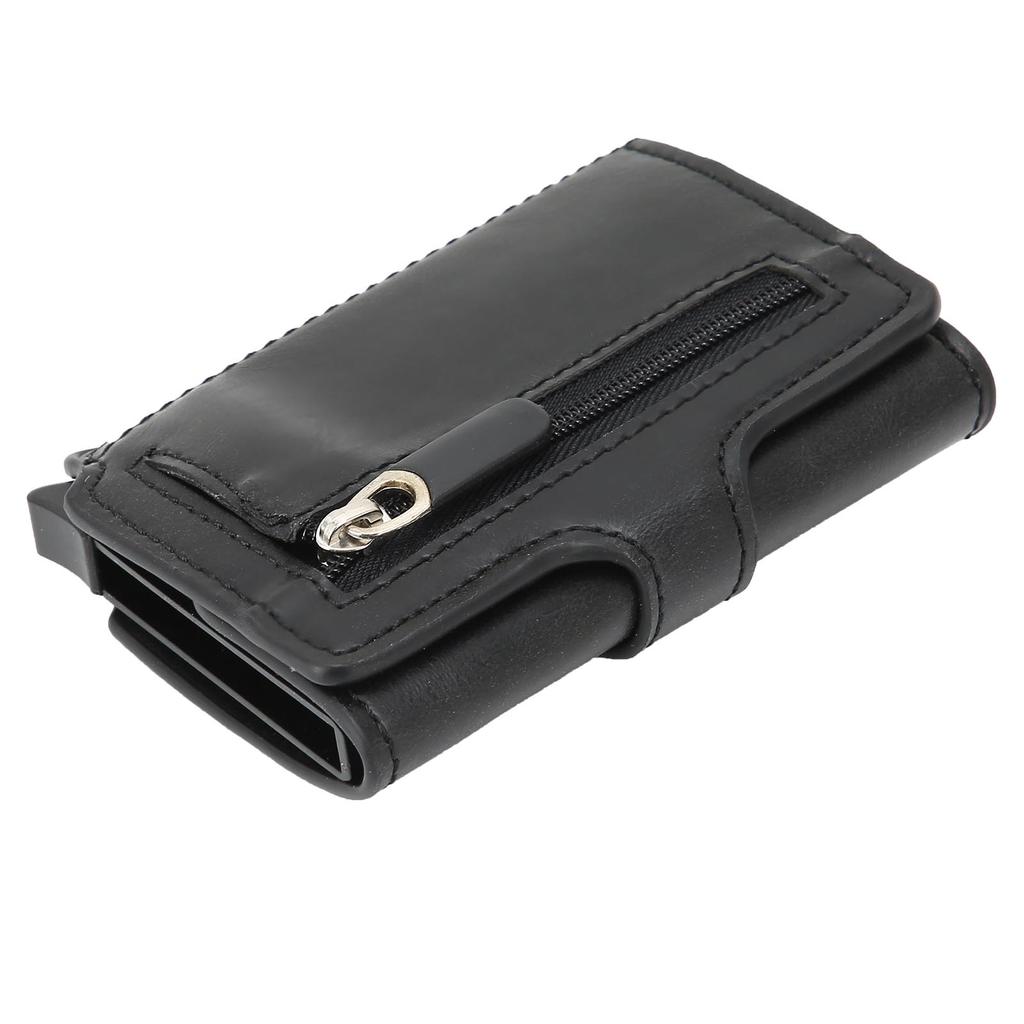Automatic Popping Business Card Holder AntiDegaussing Credit Card Case Bag Gift(Black x 59#)