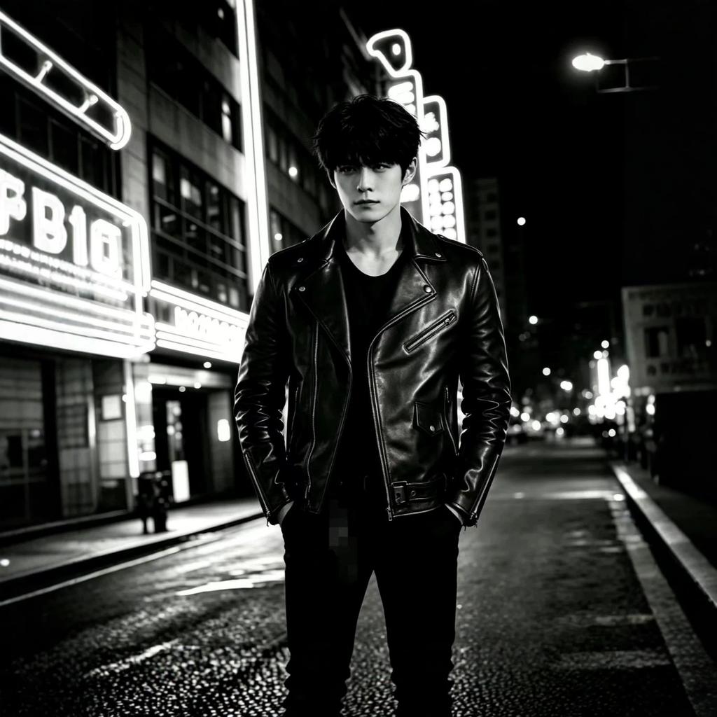 New men's leather jacket trendy men's locomotive leather jacket new large size men's color