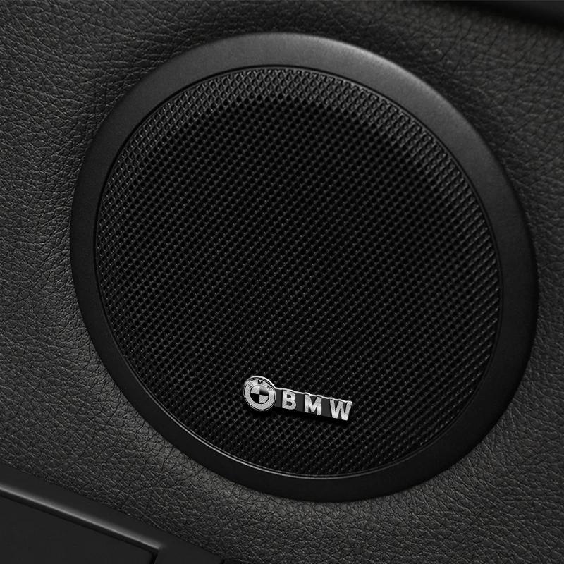4 stuks auto audio decoratie 3D Aluminium Badge Embleem Stickers Voor BMW X1 X3 X5 X6 X7 1 3 5 6 7 Serie G20 G30 G11 F15 F16 G01 G02 F48