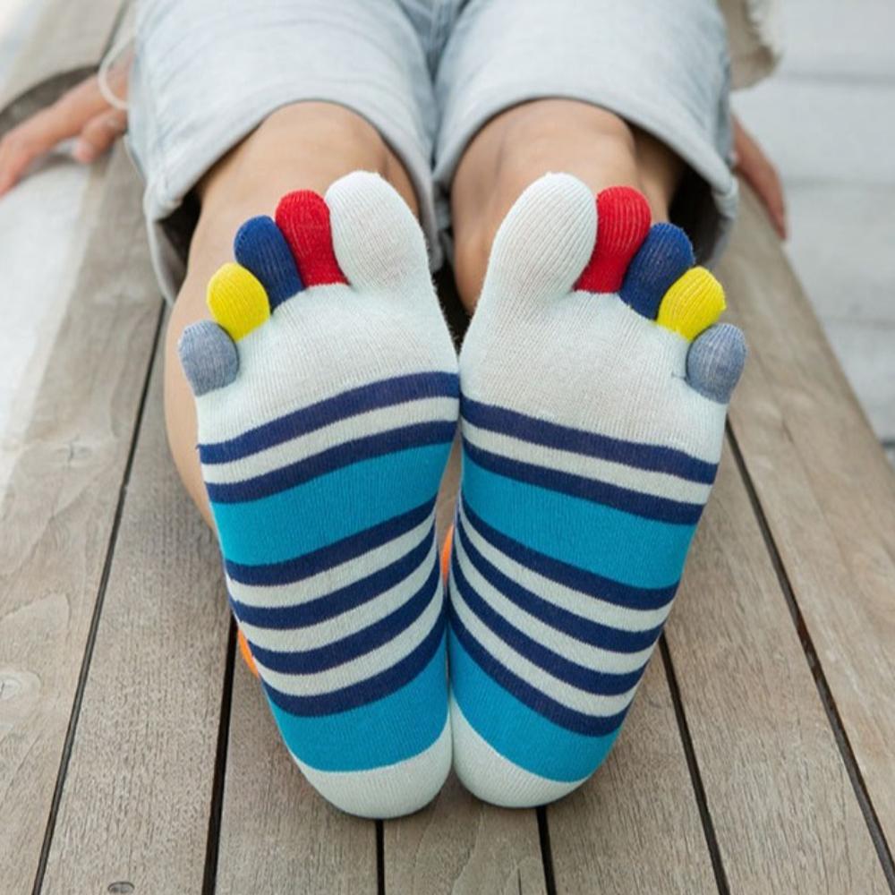 1 Pair of Cotton Five Finger Socks EU39-44 No Show Ankle Socks Men's Socks  Spring Summer