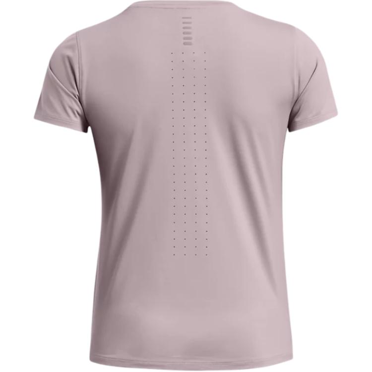 Under Armour Launch Elite Simple Solid Comfortable Casual Breathable Short Sleeve T-Shirt Women T-Shirts Gray 1383364-015