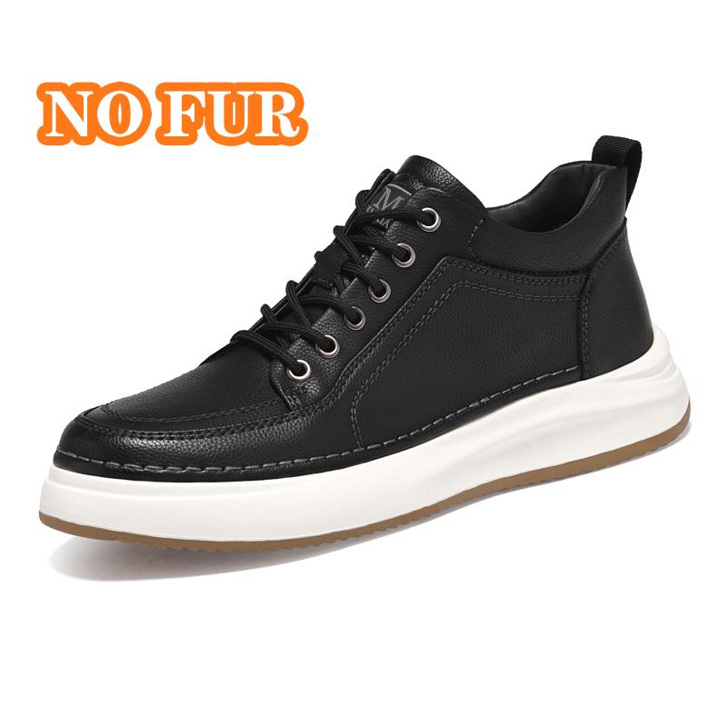 Fashion Genuine Leather Mens Casual Shoes Cowhide Business Skateboard Footwear Male Soft Comfortable Tenis Masculino Versatile Sneakers