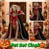 Stand Collar Dog Halloween Cape Open Chest Cat Wizard Robe Pet Bat Cloak  Dog Clothing