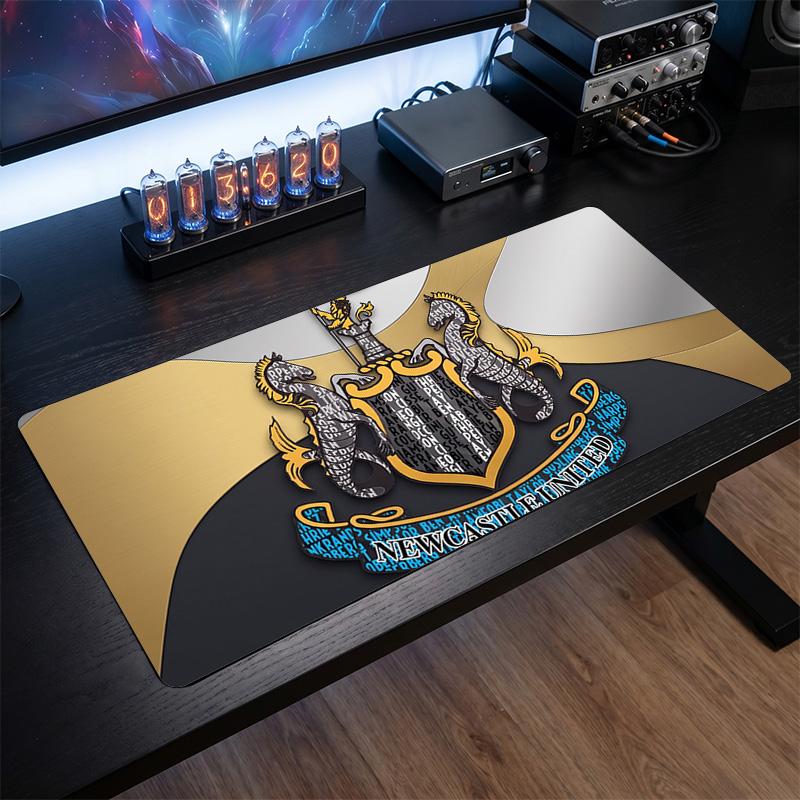 Tappetino Mouse Grande Stampa Calcio Newcastle United, Tappetino Esteso Antiscivolo per Scrivania da Gioco per Ufficio Casa