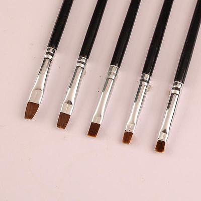 5Pcs Dental Resin Brush Pens Porcelain Teeth Reshaping Nylon Dentistry Adhesive Composite Cement Tools Nail Art DIY Painting
