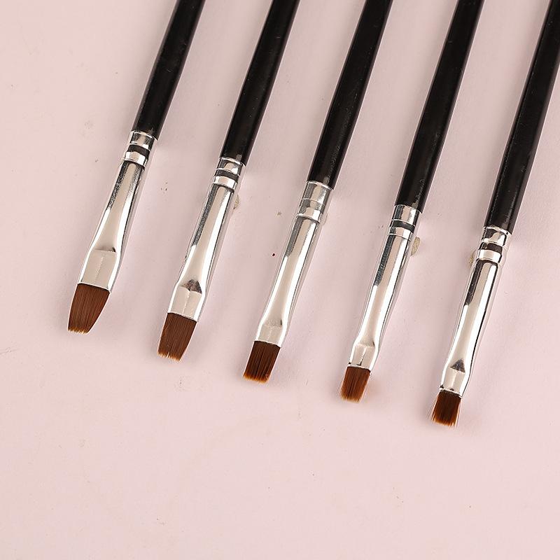 5 Stück Dentalharz Pinselstifte Porzellanzähne Umformen Nylon Zahnmedizin Klebstoff Komposit Zement Werkzeuge Nail Art DIY Malerei