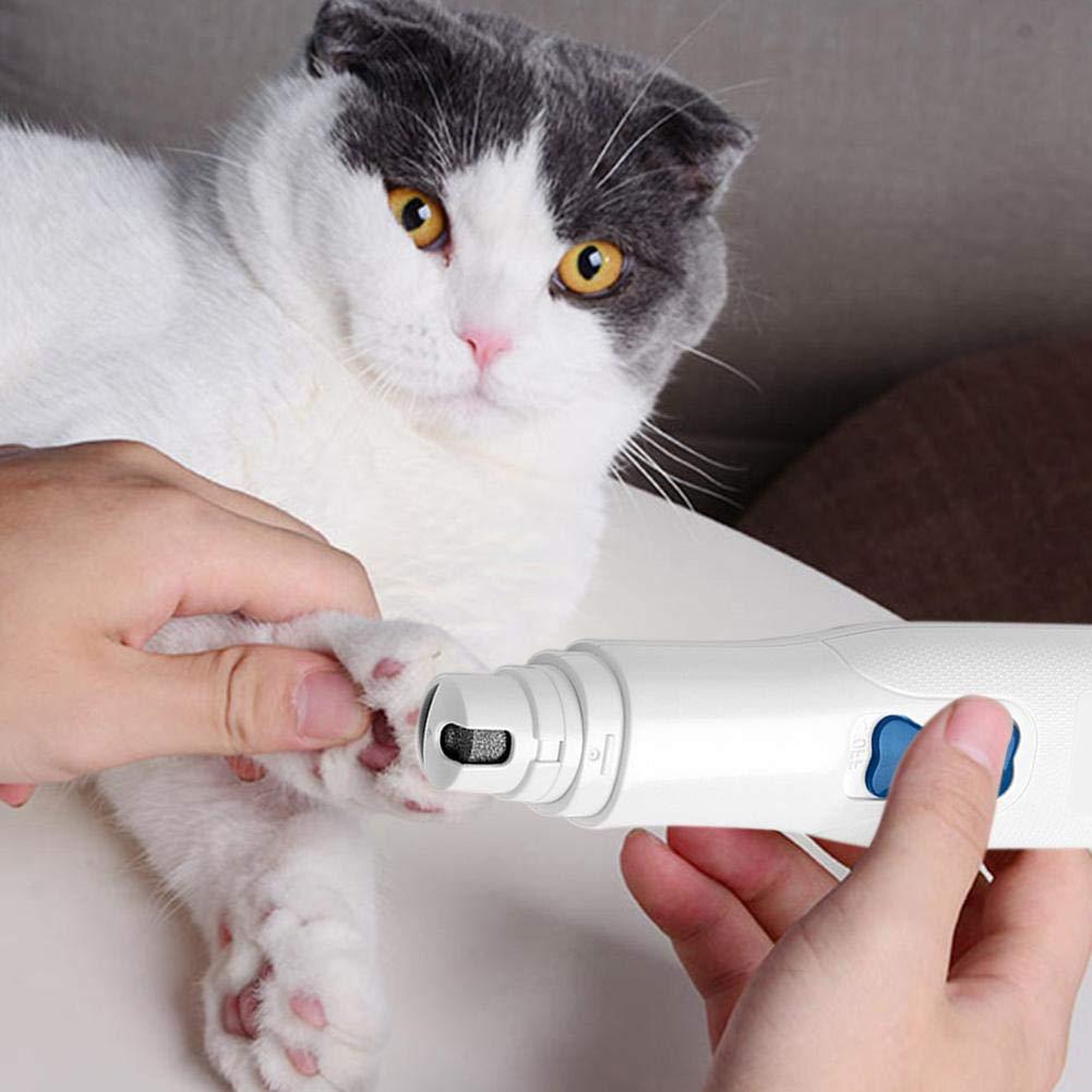 Pet Nail Grinder Electric Paw Claw Trimmer Clipper Polisher for Dog Puppy Cat