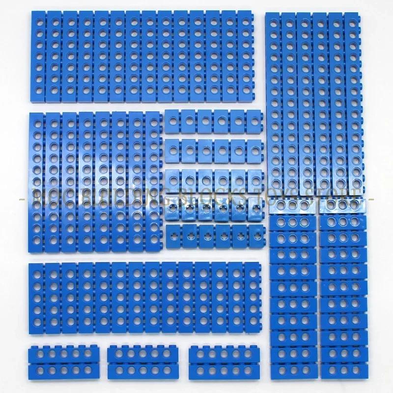 Technical Building Blocks Parts Bulk MOC Thick Bricks 6 Color Combination Accessories Studded Long Beams Robot Children Toys