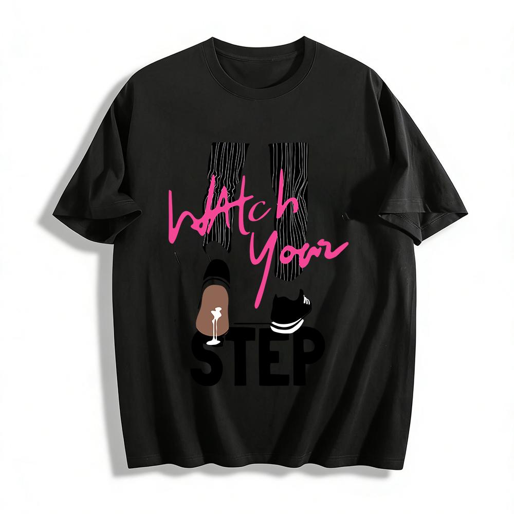 T Watch Your Step Pure cotton T-shirt XXS