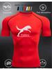 Men's Short Sleeve Compression T-Shirt Breathable Elastic Strength/Motivational Style Training Top