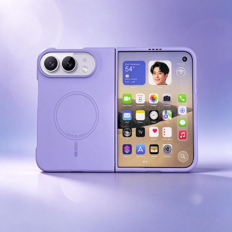Original Mode Candy Farbe Hautgefühl Magnetische Handyhülle für iPhone Duo Kabelloses Ladegerät Stoßfest Kratzfest Frontrahmen Schutzhülle