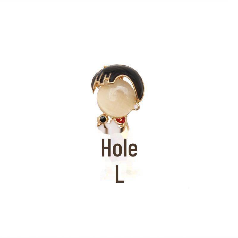 Korean Cute Girl Faceless Brooch for Doctors & Nurses - Ideal for Coats, Bags, and Accessories