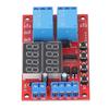 2-Kanal-Relaismodul 24V LED-Anzeige Verzögerung Selbstverriegelung Zyklus Multifunktions-Timer-Modul für Zuhause