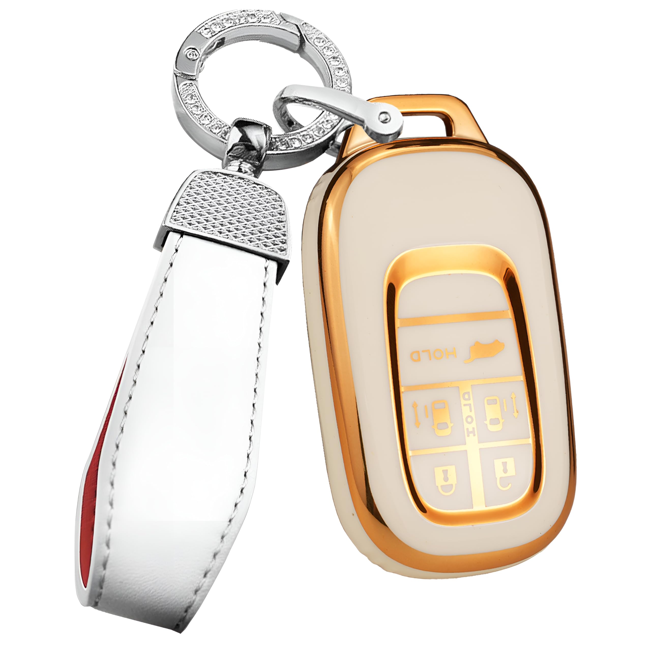 

Чехол для смарт-ключа, чехол для ключа, держатель для ключа для Honda New Stepwagon RP6 7 8 Odyssey 2021 Elysion тип царапин белый [ontto] Honda, силикон, 2022,