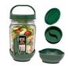 Barattolo per Insalata con Apertura Laterale Contenitore per Insalata Scatola Ermetica per Meal Prep con Scomparto per Condimento Ciotola Riutilizzabile Sicura per Alimenti per Viaggio Ufficio Pranzo