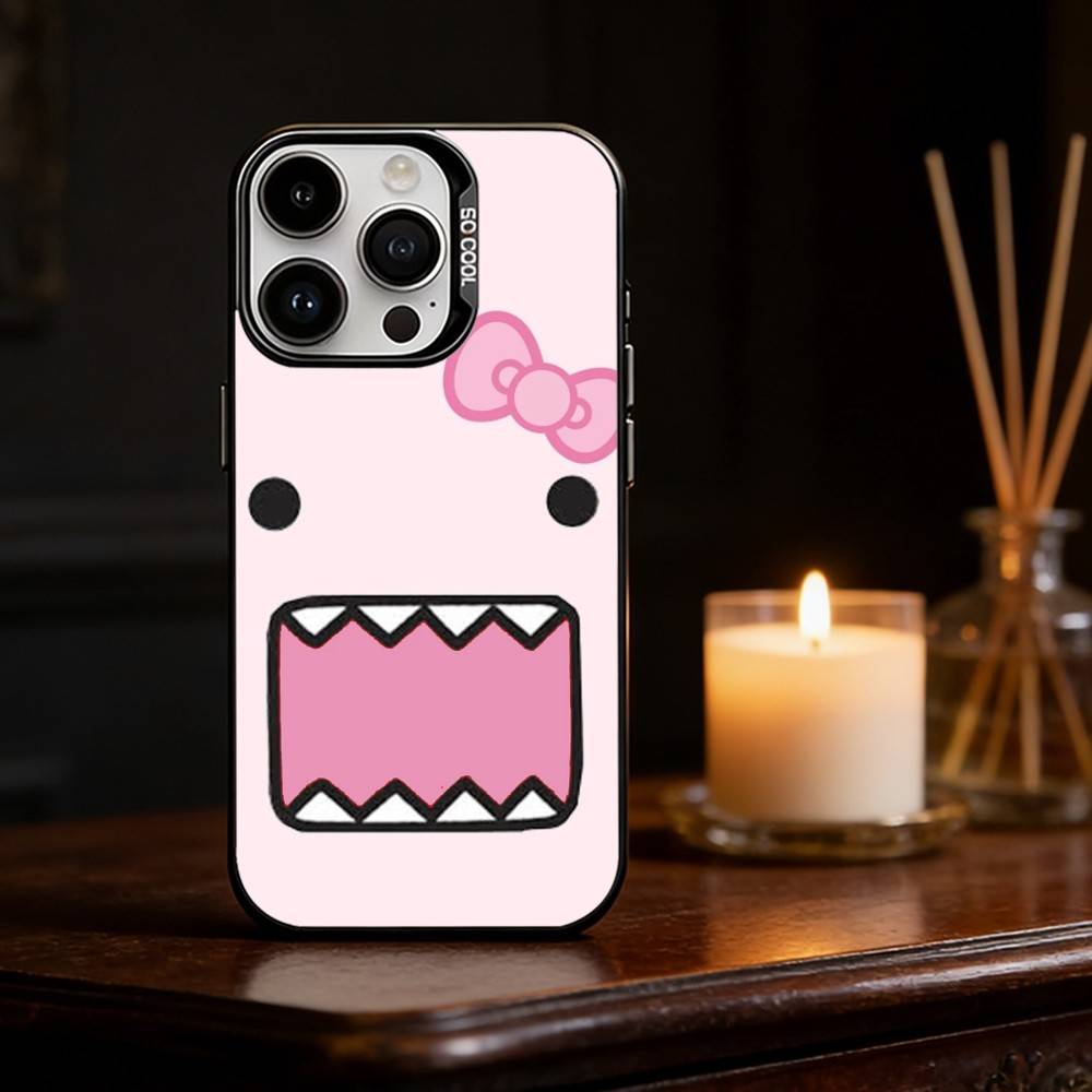 Cute Domo-kun Phone Case Phone Case For iPhone 17 16 15 14 13 12 11 Pro Max Plus Silver Matte Black Cover