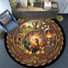 Chicken Farm Machinery Round Area Rug Under Office Chairs Bedroom Living Room Home Decor