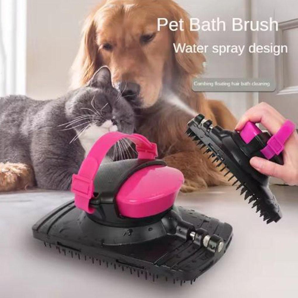 Sprayable Horse Bath Massage Brush Plastic Pet Bathing Brush Multipurpose Dog Beauty Brush  Dogs