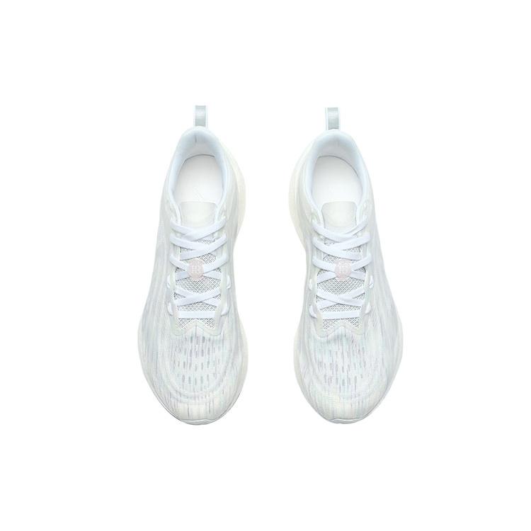 Li Ning Super Light 18 Comfortable Cushioning Breathable Slip Resistant Low Top Running Shoes Women's Standard White ARMR008-3