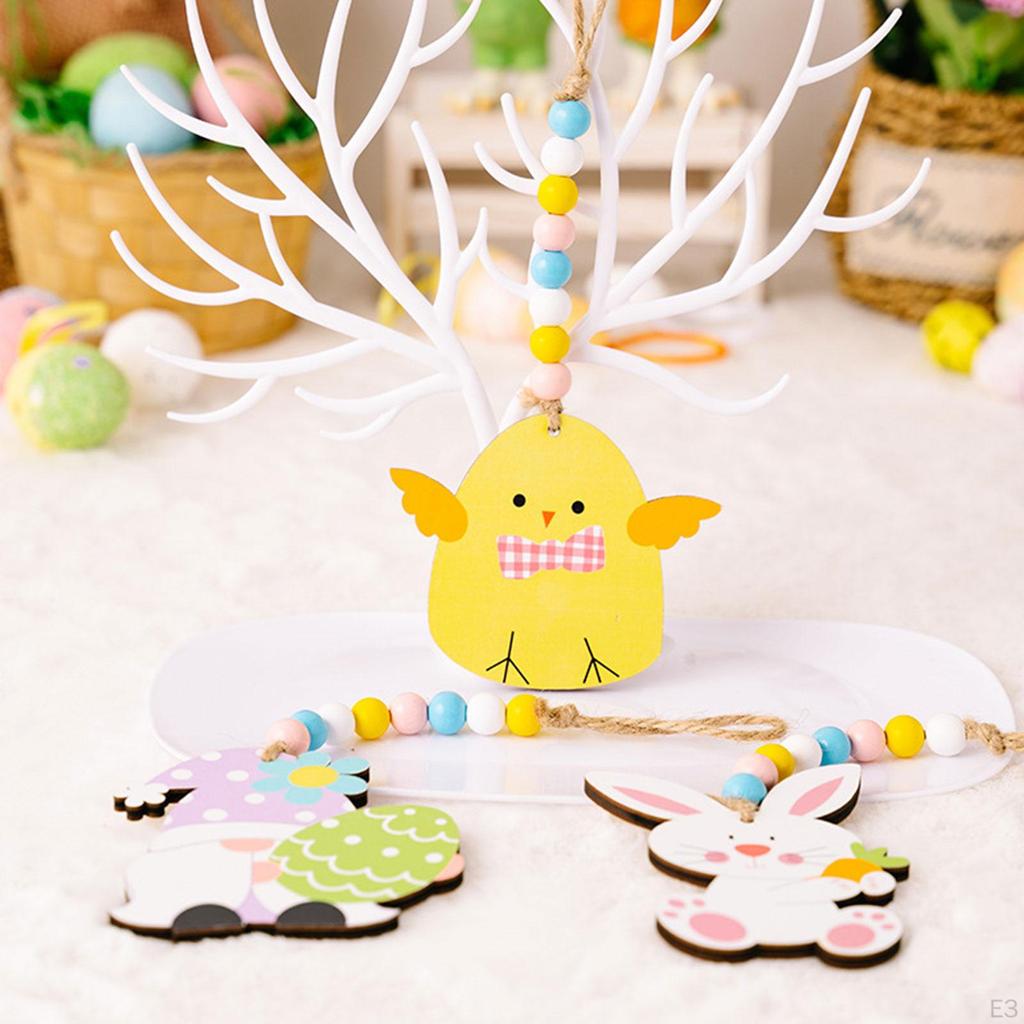Handmade Wooden Easter Decor Set for Home and Garden