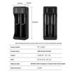 2 Slot Battery USB Charger Smart Charging Li-ion Battery Charger with 0.3m Charging Cable