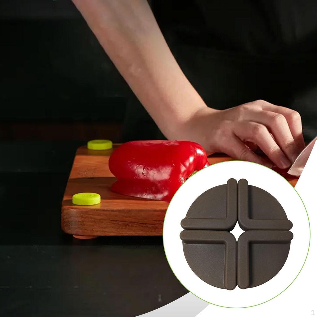 4 Pieces Cutting Board Feet Chopping Boards Replace Warm Gifts Silicone Foot Pad