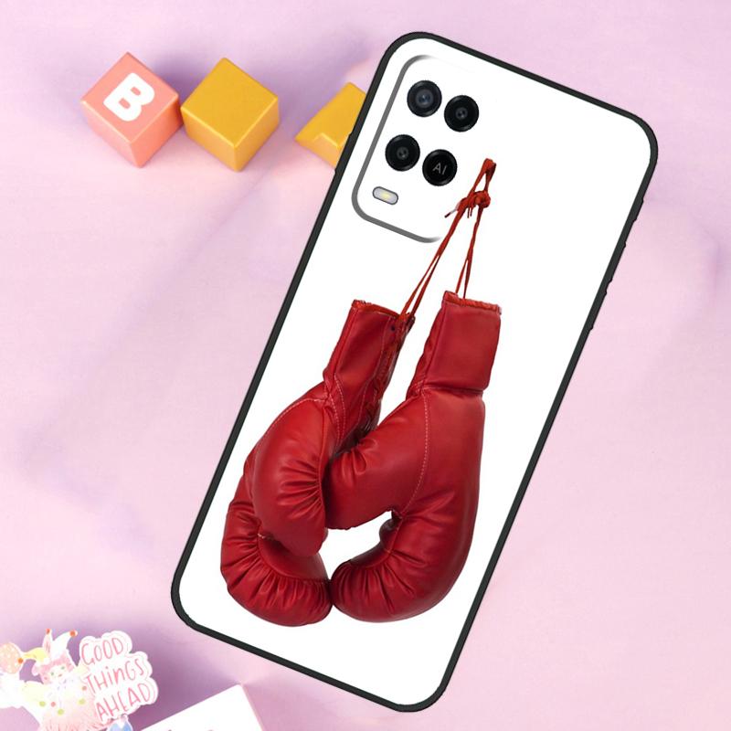 Boxing Gloves Case For Oppo A60 A80 A40 A15 A16 A17 A57 A94 A74 A54 A76 A96 A18 A38 A58 A78 A98 A5 A6 Pro