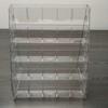 Ultraman Acrylic Card Display Stand - Tiered Desktop Postcard Organizer with Divided Slots