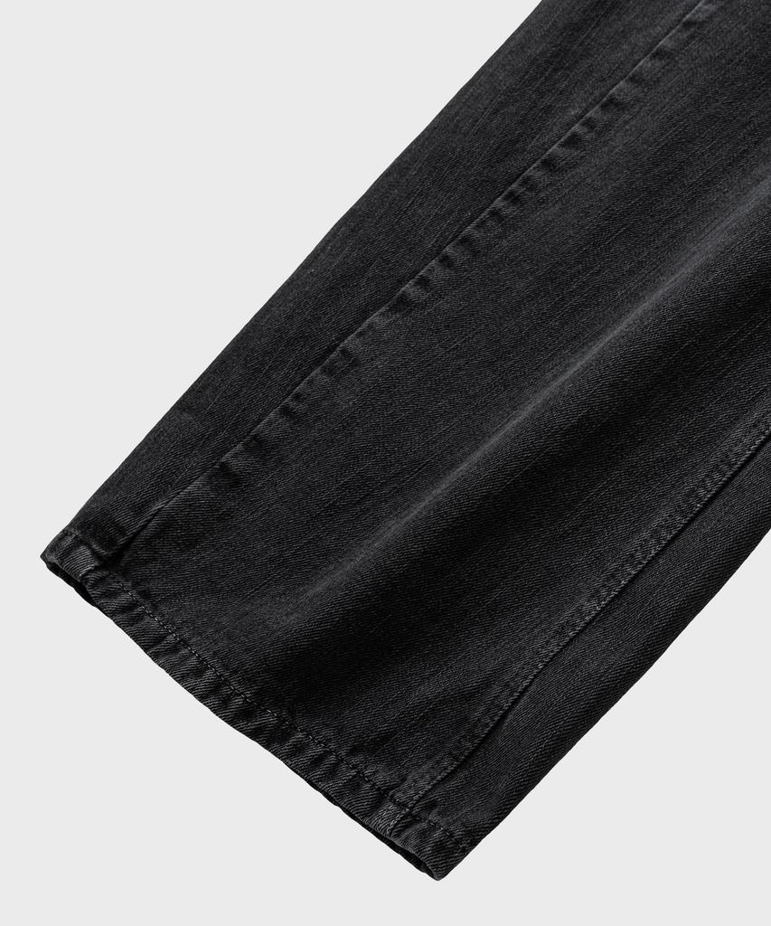 NONBLANK Garment-Dyed Curved Denim Pants_Dark Grey