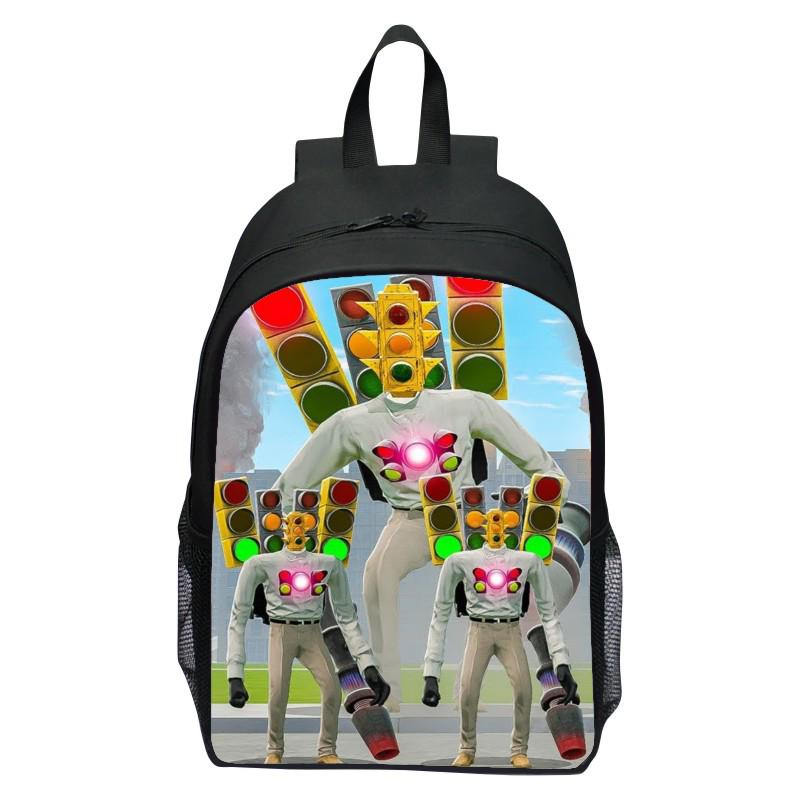 

16-inch 3D Skibidi Toilet Backpack for Kids - Suitable for Elementary, Middle, and High School Students as well as Kindergarten 16-inch