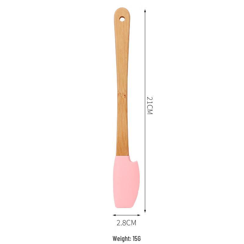 Ruhan Silicone Baking Spatula with Wooden Handle