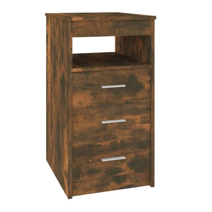VidaXL Chest of Drawers Smoked Oak 40x50x76 Cm Engineered Wood 815093